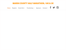 Tablet Screenshot of marinmarathon.com